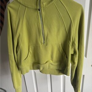 Lululemon Athletica Lime Green Half-Zip Hoodie